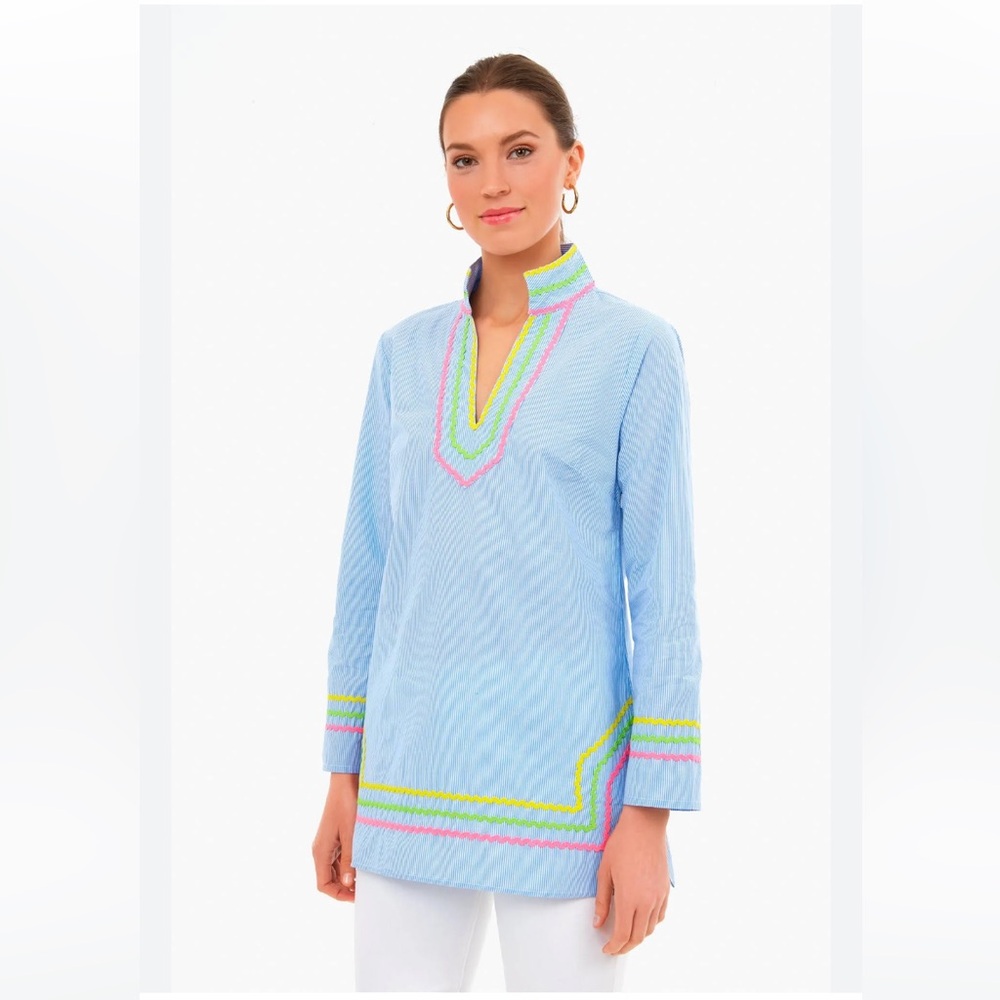 Sail to Sable STS blue stripe Women’s x-small tunic dress costal prep